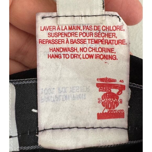 VTG Joseph Ribkoff high waist wide leg chiffon‎ Overlay pants black 90s sz 14 - Picture 10 of 10